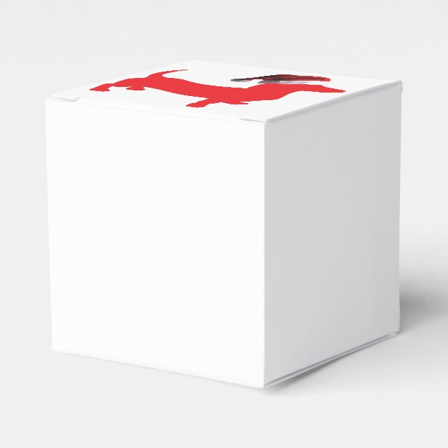 Red-Doxie—and-Santa-Hat Presentaskar (Framsidan Sidan)