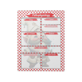 Red Dr Gnome Nursing - Pathofysiologimall Anteckningsblock