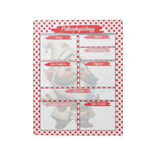 Red Dr Gnome Nursing - Pathofysiologimall Anteckningsblock