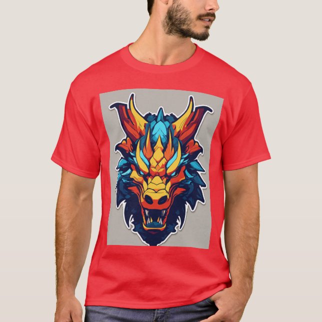Red Dragan T Shirt (Framsida)