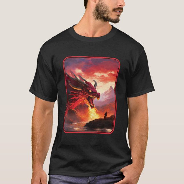 Red Dragon #1 T Shirt (Framsida)