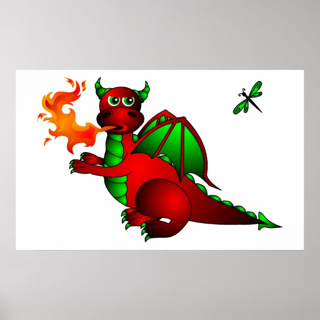 Red Dragon and Dragonfly - Sluta följa mig! Poster (Framsidan)