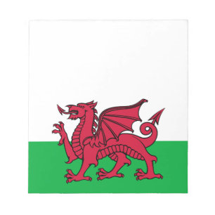 Red Dragon Celtic Flagga of Wales & Welsh Anteckningsblock