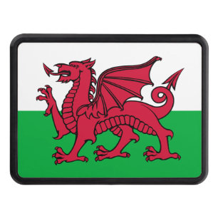 Red Dragon Celtic Flagga of Wales & Welsh Dragkroksskydd