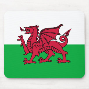 Red Dragon Celtic Flagga of Wales & Welsh Musmatta