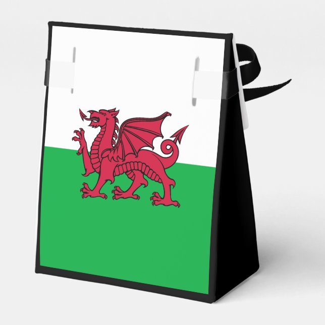 Red Dragon Celtic Flagga of Wales & Welsh Presentaskar (Baksidan Sidan)