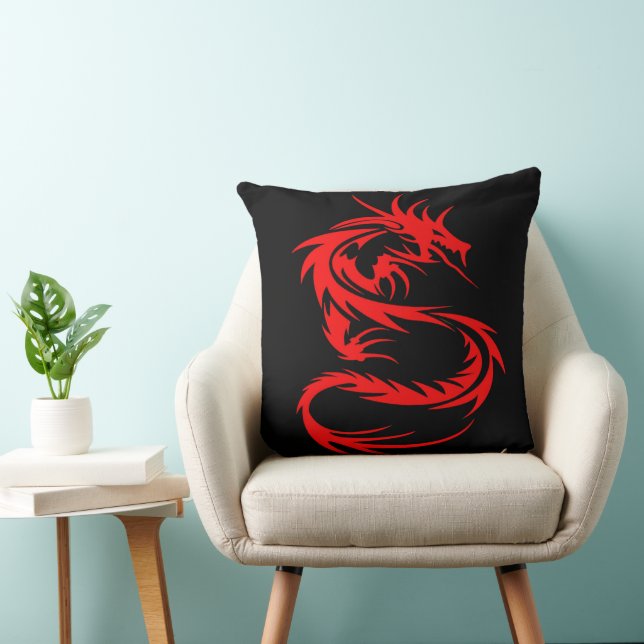 Red Dragon Dekorativ kudde (Stol)