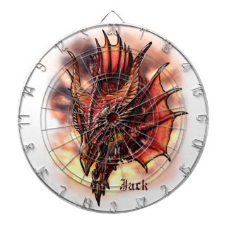 Red Dragon Fantasy Custom Name Dart Board Darttavla