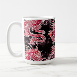 Red Dragon Galaxy Kaffemugg