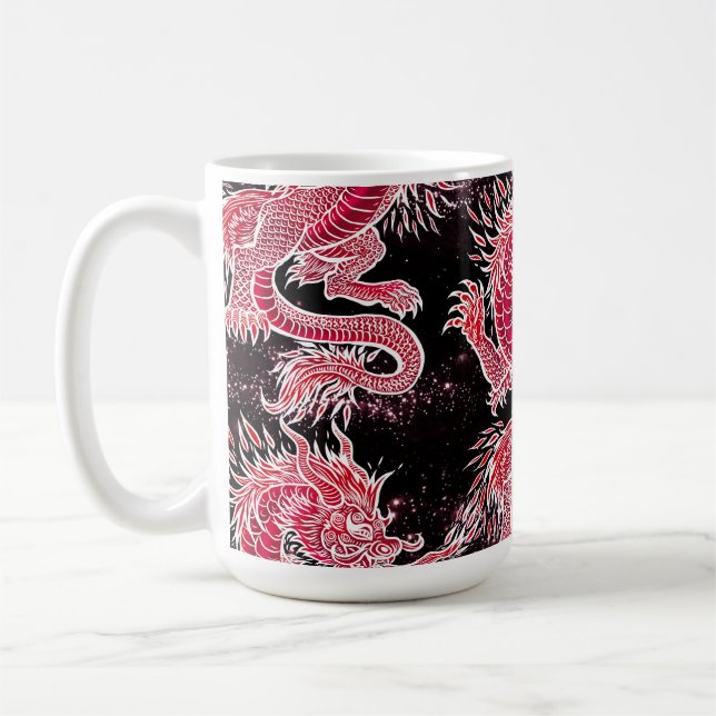 Red Dragon Galaxy Kaffemugg (Vänster)