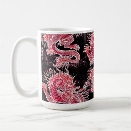 Red Dragon Galaxy Kaffemugg
