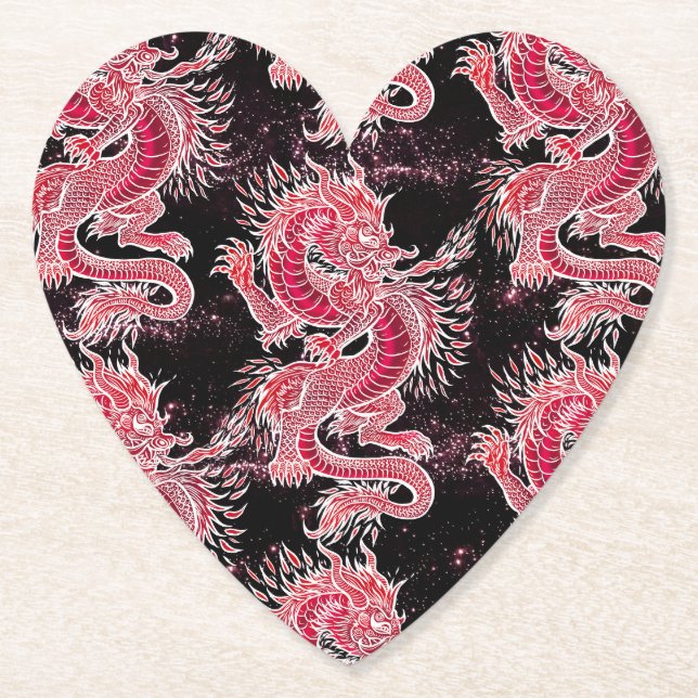 Red Dragon Galaxy Underlägg Papper (Framsida)
