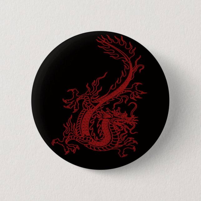 Red Dragon Glaurung Button Knapp (Framsida)