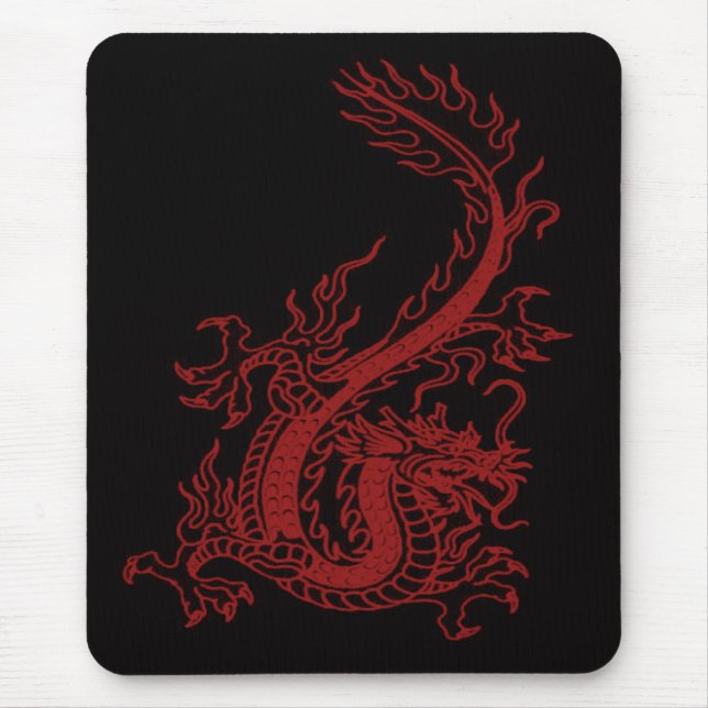 Red Dragon Glaurung Mouse Pad Musmatta (Framsidan)
