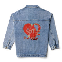 Red Dragon Heart Valentine Chinese New Year Womens