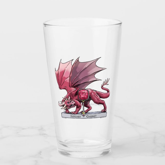 Red Dragon: Januthstone Garnet Glaskopp (Framsida)