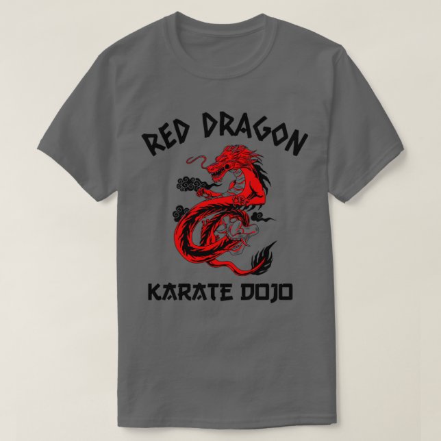 Red Dragon Karate Dojo T Shirt (Design framsida)