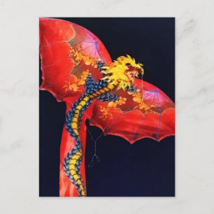 Red Dragon Kite Vykort