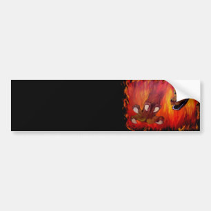 Red Dragon Klo Bildekal