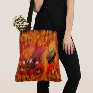 Red Dragon Klo Crossbody Bag Tygkasse