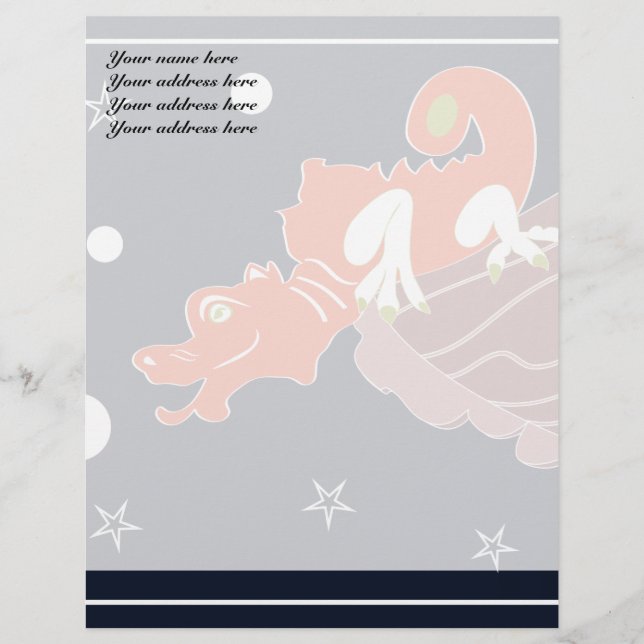 Red Dragon Letterhead Brevhuvud (Framsida)