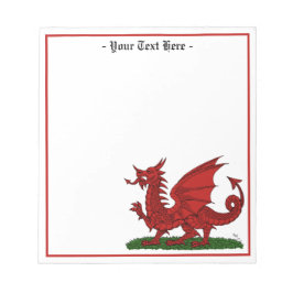 Red Dragon of Wales Anteckningsblock