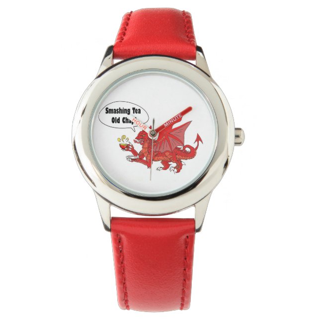 Red Dragon of Wales Armbandsur (Framsida)