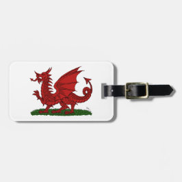 Red Dragon of Wales Bagagebricka