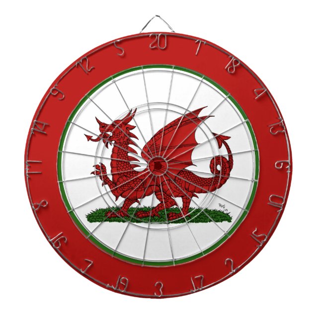 Red Dragon of Wales Darttavla (Framsidan)