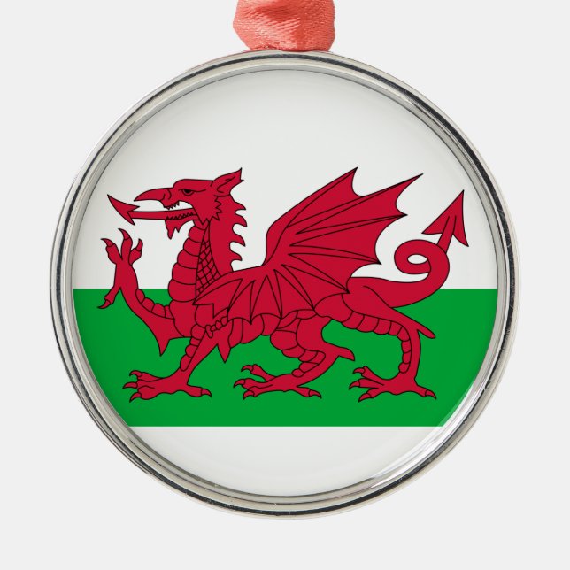 Red Dragon of Wales Julgran Ornament (Framsidan)