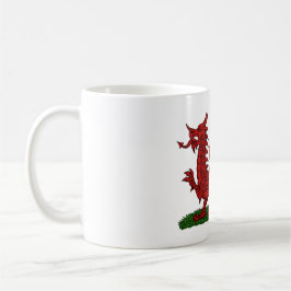 Red Dragon of Wales Kaffemugg