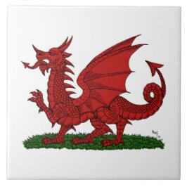 Red Dragon of Wales Kakelplatta