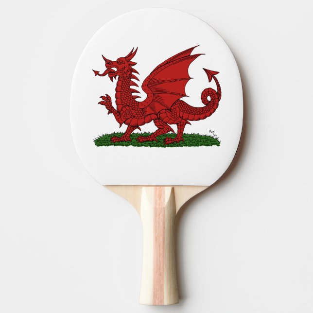 Red Dragon of Wales Pingisracket (Framsidan)