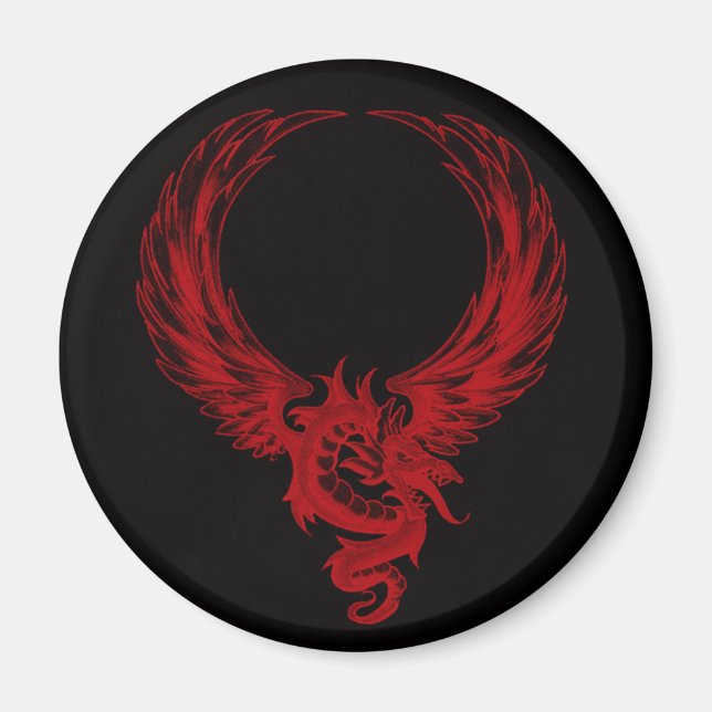 Red Dragon Ryuu Magnet (Framsidan)