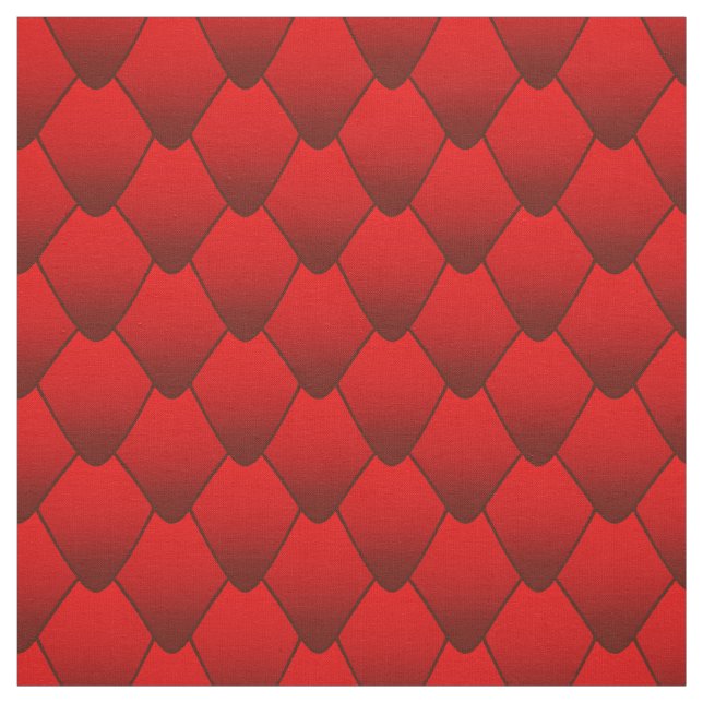Red Dragon Scales Tyg (Provkarta)