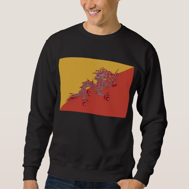 Red Dragon Shirt Långärmad Tröja (Framsida)