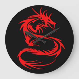 Red Dragon Stor Klocka
