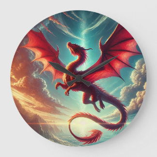 Red Dragon Stor Klocka