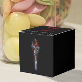 Red Dragon Sword Ro Fantasy Bröllop Presentaskar