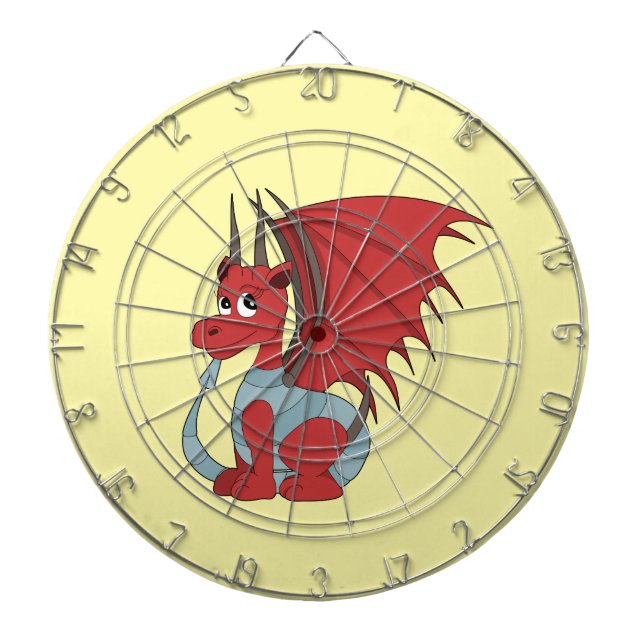 Red Dragon Tecknad Darttavla (Framsidan)