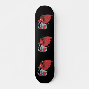 Red Dragon Tecknad Mini Skateboard Bräda 18,5 Cm
