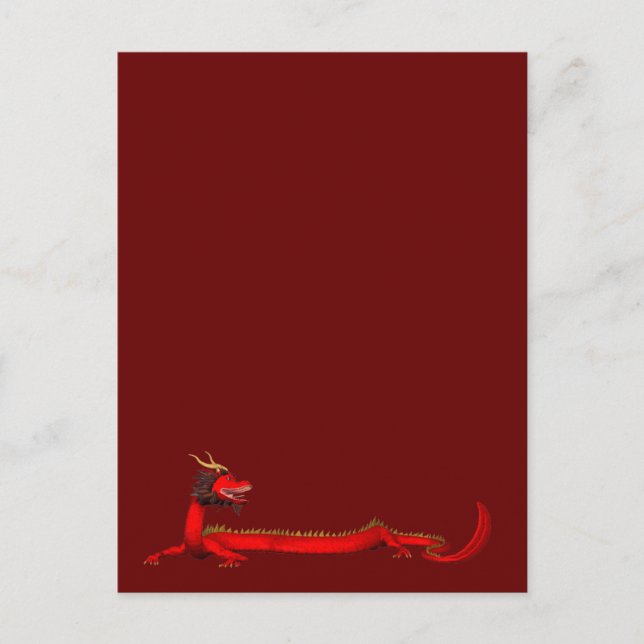 Red Dragon Vykort (Framsida)
