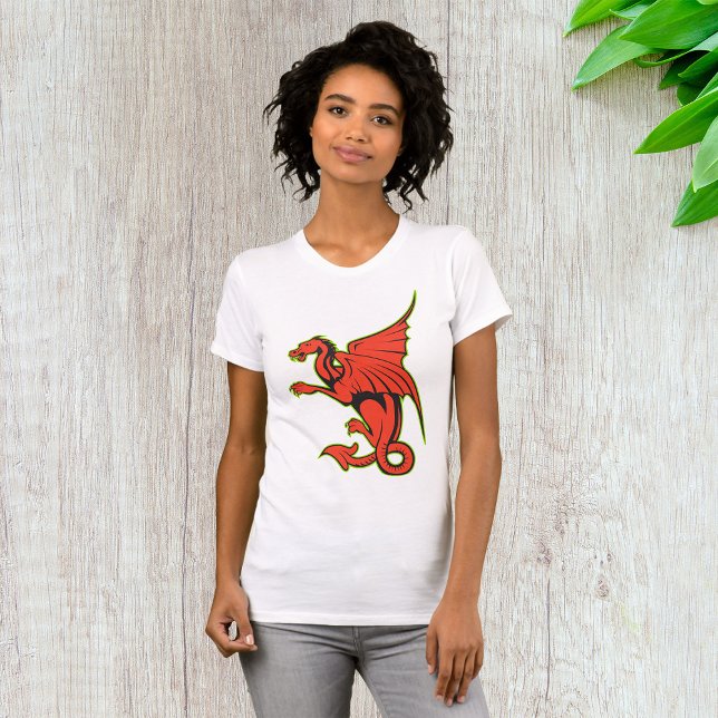 Red Dragon Womens T-Shirt (Skapare uppladdad)
