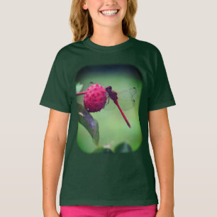 Red Dragonfly Dogwood Fruit Natature T Shirt