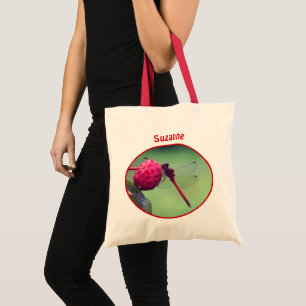 Red Dragonfly Nature Personlig Tygkasse
