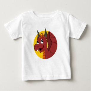 Red draon tecknad baby T-Shirt