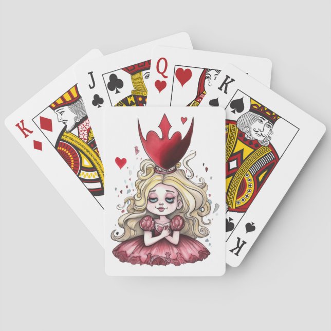 Red Dress Alice Casinokort (Baksidan)