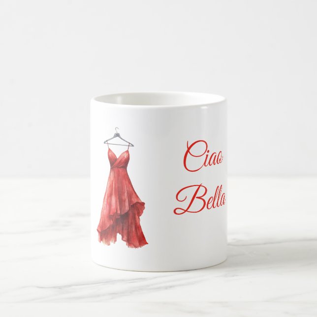 Red Dress Ciao Bella Kaffemugg (Center)