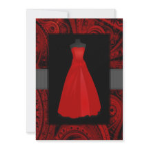 Red Dress-inbjudningar