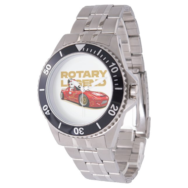 RED DRIFT TÄVLA ROTARY LEGEND ANIME STIL ARMBANDSUR (Vinklad)